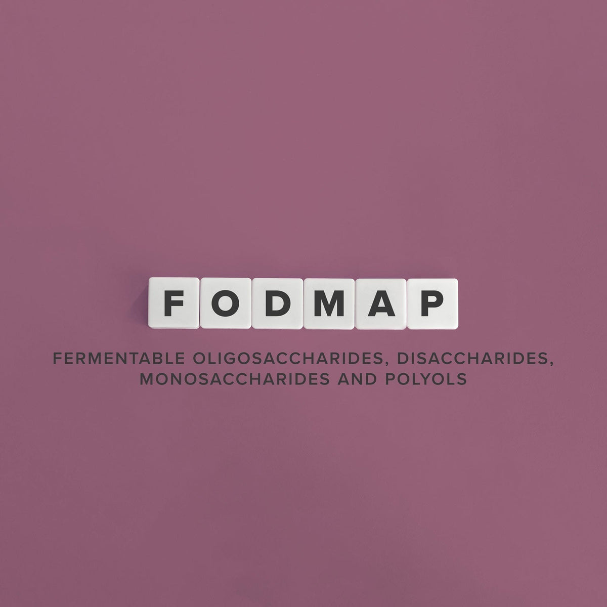FODMAP écrit au format Scrabble