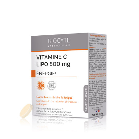 Vitamine C Liposomal à croquer laboratoire Biocyte