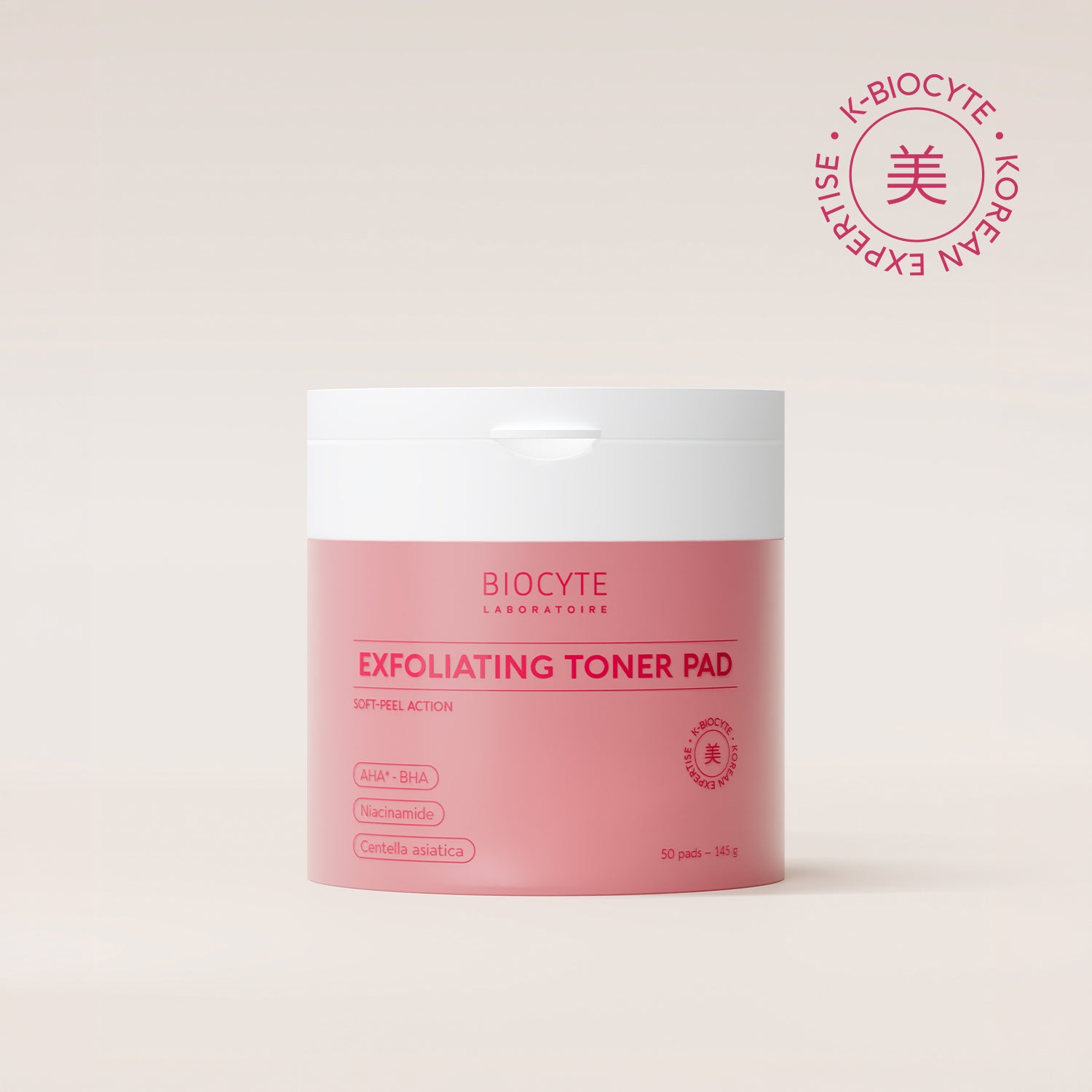 Exfoliating toner pad